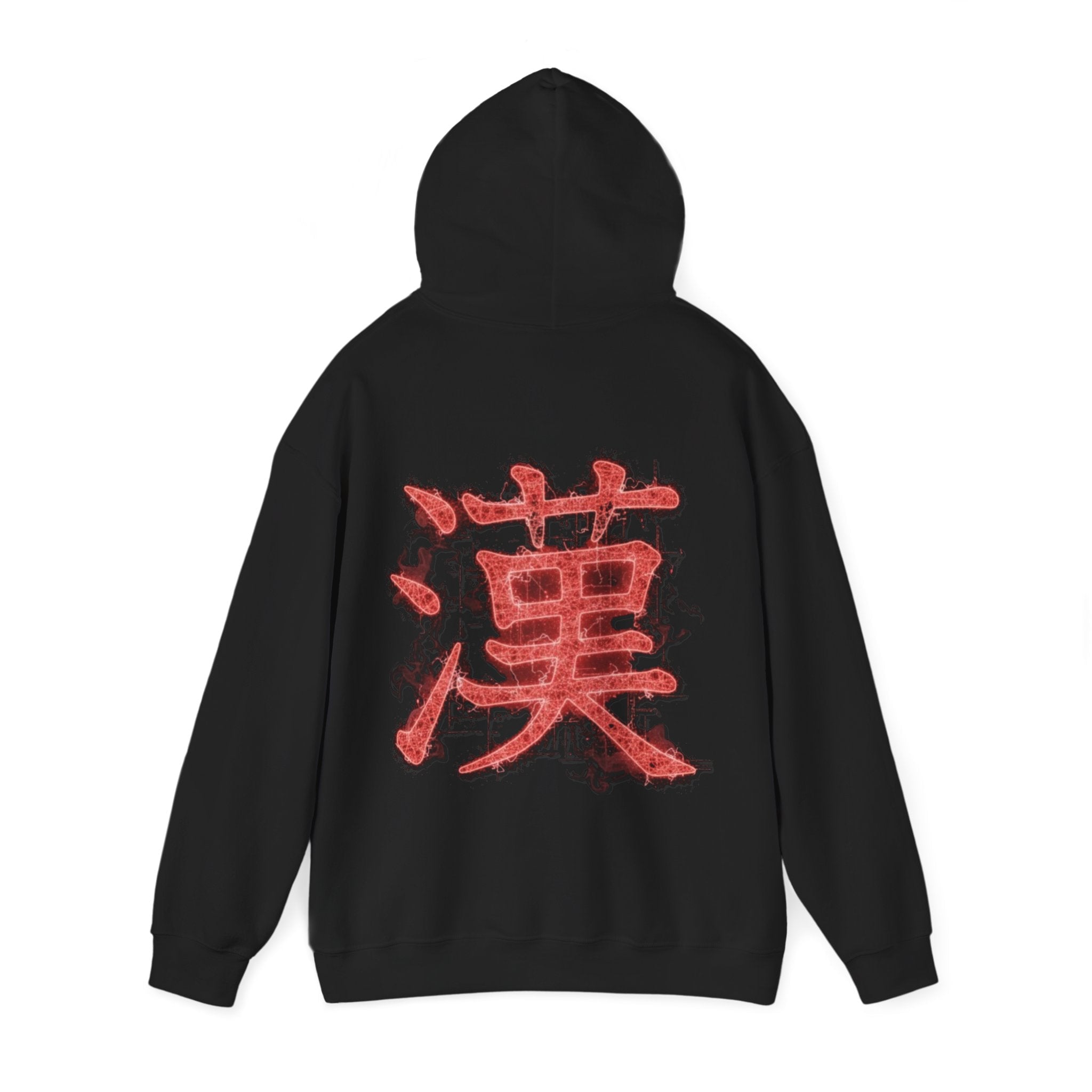 Blood - Script Protocol kanji hoodie | Cyberpunk Techwear Streetwear - SYFR - bazzar