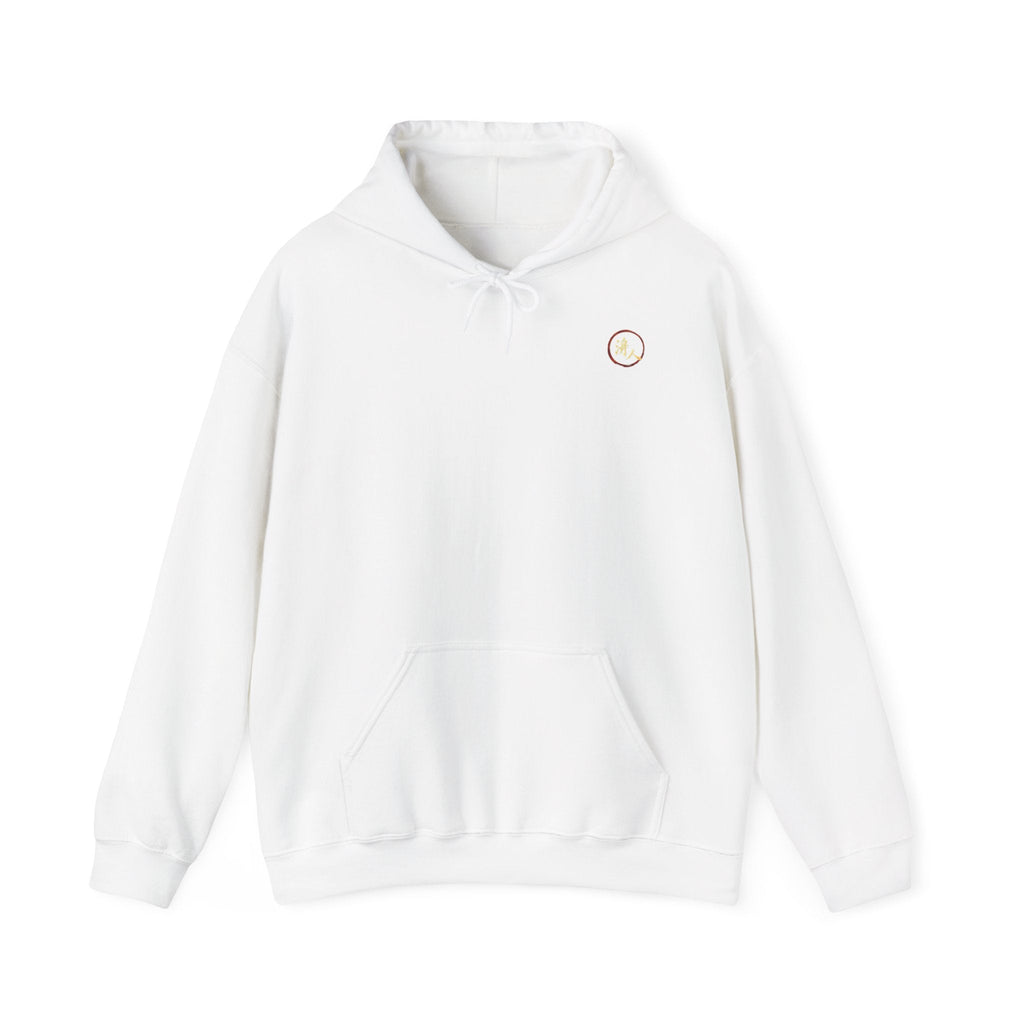 Gold Drip Kanji Peace Hoodie | Cyberpunk Techwear Streetwear - SYFR - bazzar